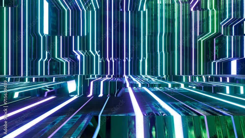 Poster abstract background with glowing lines