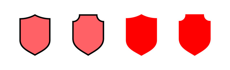 Shield icon set illustration. Protection icon. Security sign and symbol