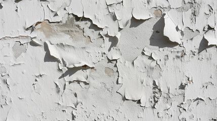 Weathered wall with peeling white paint. Perfect for a backdrop with a sense of history and wear
