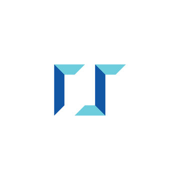 Letter r s modern geometric symbol simple logo vector © Lathifah