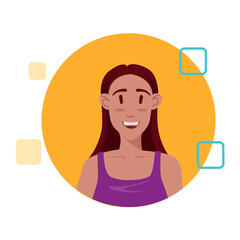 Pixelz avatars of young person. A whimsical cartoon pixel design feature a hipster's avatar, inviting viewers to embrace the retro charm and individuality it offers. Vector illustration.