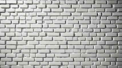 White brick wall background. Neutral flat brick wall texture closeup for design
