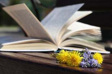 book and flower