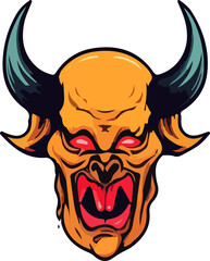 devil vector design illustration isolated on transparent background
