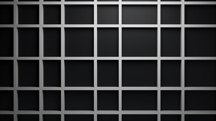 black background with white grid