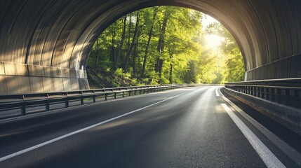 Car-free road tunnel
