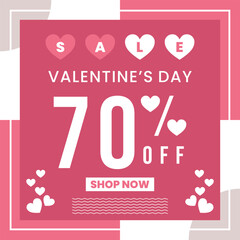 Sale Valentine Days Social Media
