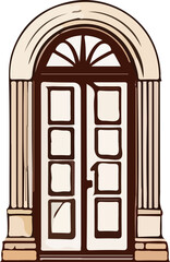 Fototapeta premium door vector design illustration isolated on transparent background 