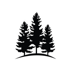 Pine logo design vector,editable Eps 10