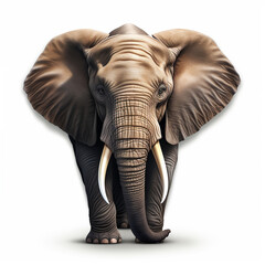 Fototapeta premium The elephant is an explorer created with Generative Ai