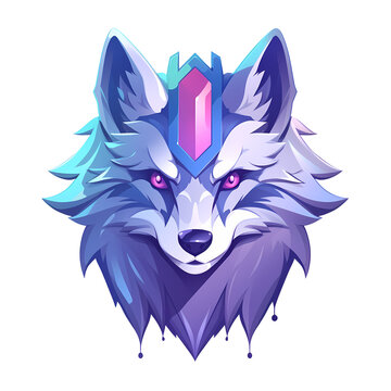 cute wolf art illustrations for stickers, tshirt design, poster etc