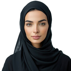 Naklejka premium arab beautiful female model transparent background