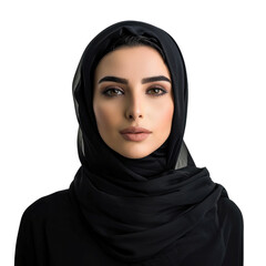 Naklejka premium arab beautiful female model transparent background