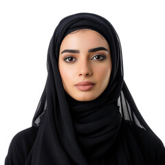 Naklejka premium arab beautiful female model transparent background