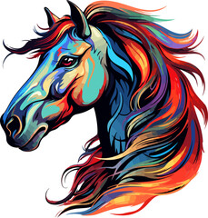 Obraz na płótnie Canvas horse vector design illustration isolated on transparent background 