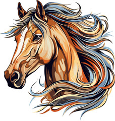 horse vector design illustration isolated on transparent background
