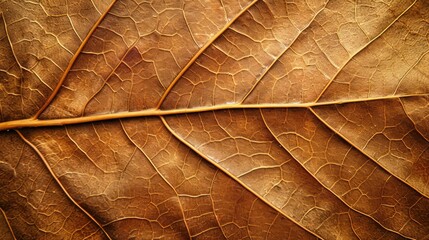 close up brown leaf texture