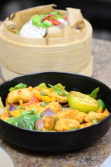 chicken and vegetable fry