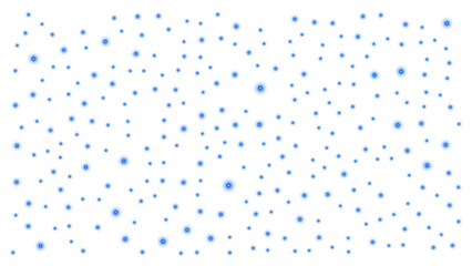 Beautiful blue-white bubbles flash like fireflies under bright lights