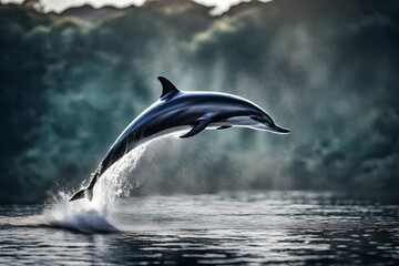 "Dolphin Ballet: Contributing to the Graceful Choreography as They Leap in the Waters. Dive into the Harmony of Their Majestic Jumps!