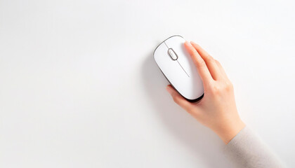 マウスを握っている手元