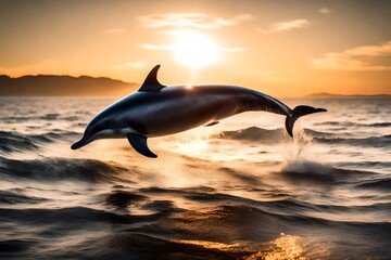 Graceful Symphony: Dolphins Dance with the Waves in Spectacular Leaps