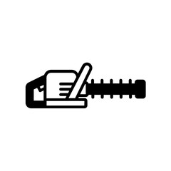 Hedge Trimmer icon. black fill icon