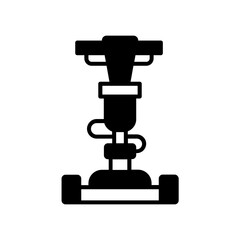 Polisher icon. black fill icon