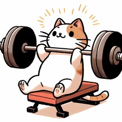 mouse with a dumbbell