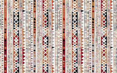 Ethnic seamless pattern. Colorful geometric abstract background.