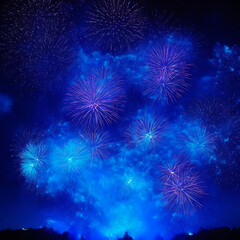 Fototapeta premium Colorful Firework celebration
