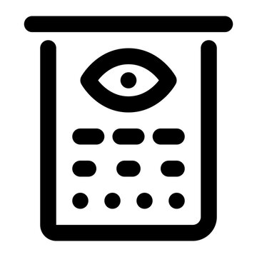 recommend clip art: Eye Chart Icon