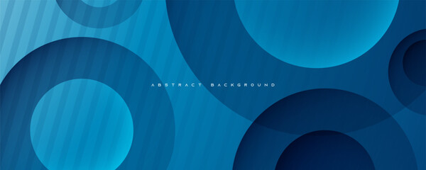 Blue abstract circle shape background, with rounded texture design vector. - obrazy, fototapety, plakaty