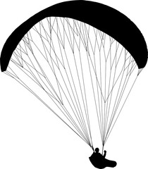 paracaidas, vector, parapente, figuras, entrenamiento, pegatina, salto en paracaidas, paracaidistas