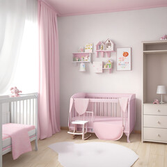 Baby playroom interior