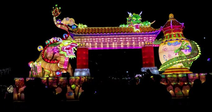 Taiwan, Taipei, lively, lantern festival, Xianglong Xianrui, lantern