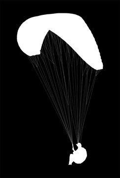 paraca&iacute;das, cielo, parapente, deporte, parapente