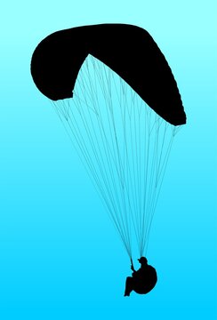 paraca&iacute;das, cielo, parapente, deporte, parapente