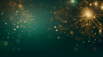 Fototapeta na wymiar Beautiful creative holiday background with fireworks and sparkles