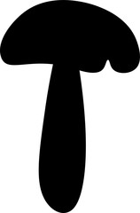 mushroom design illustration isolated on transparent background