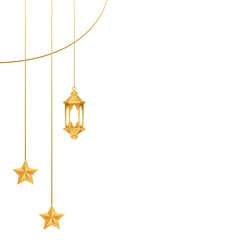Islamic Lantern With Hanging Star