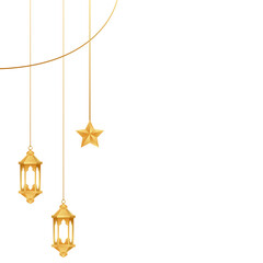 Islamic Lantern With Hanging Star