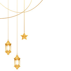 Islamic Lantern With Hanging Star