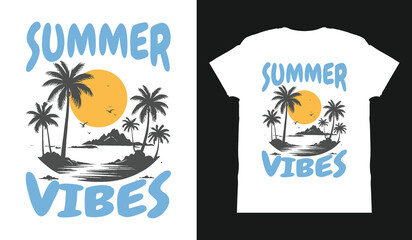summer vibes t shirt template