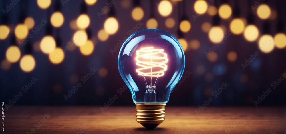 Poster capture the essence of educational enlightenment with the image of a shining light bulb, symbolizing