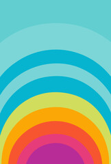 rainbow vector design illustration isolated on transparent background
