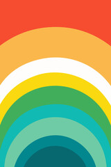 rainbow vector design illustration isolated on transparent background
