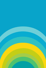 rainbow vector design illustration isolated on transparent background
