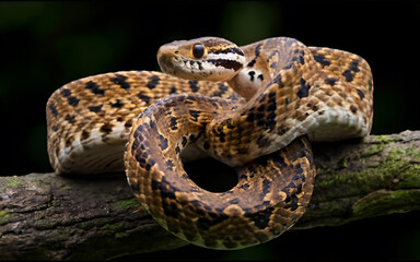 Fototapeta premium the intricate and often misunderstood behaviors of snakes in their natural habitat.