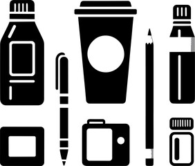 collection of icons for everyday items that we often use